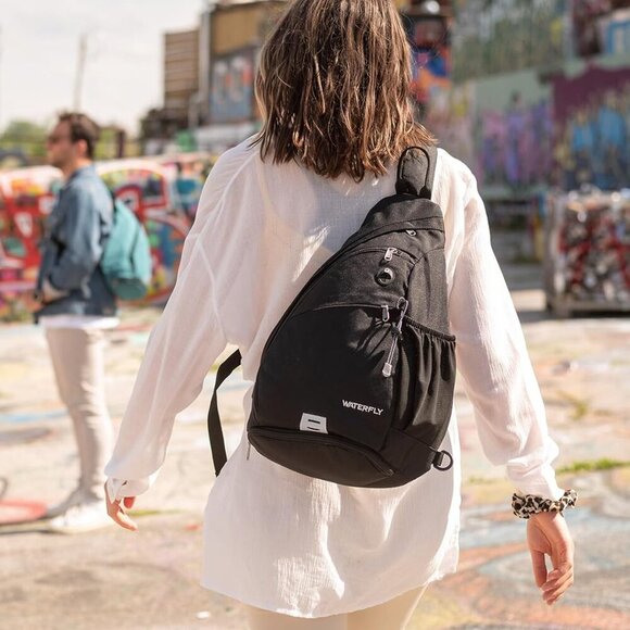 Sling Bag Crossbody Backpack: Over Shoulder Daypack Casual Cross Chest Side Pack - Picture 6 of 9